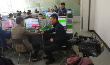 河源電視臺到模具學院采訪